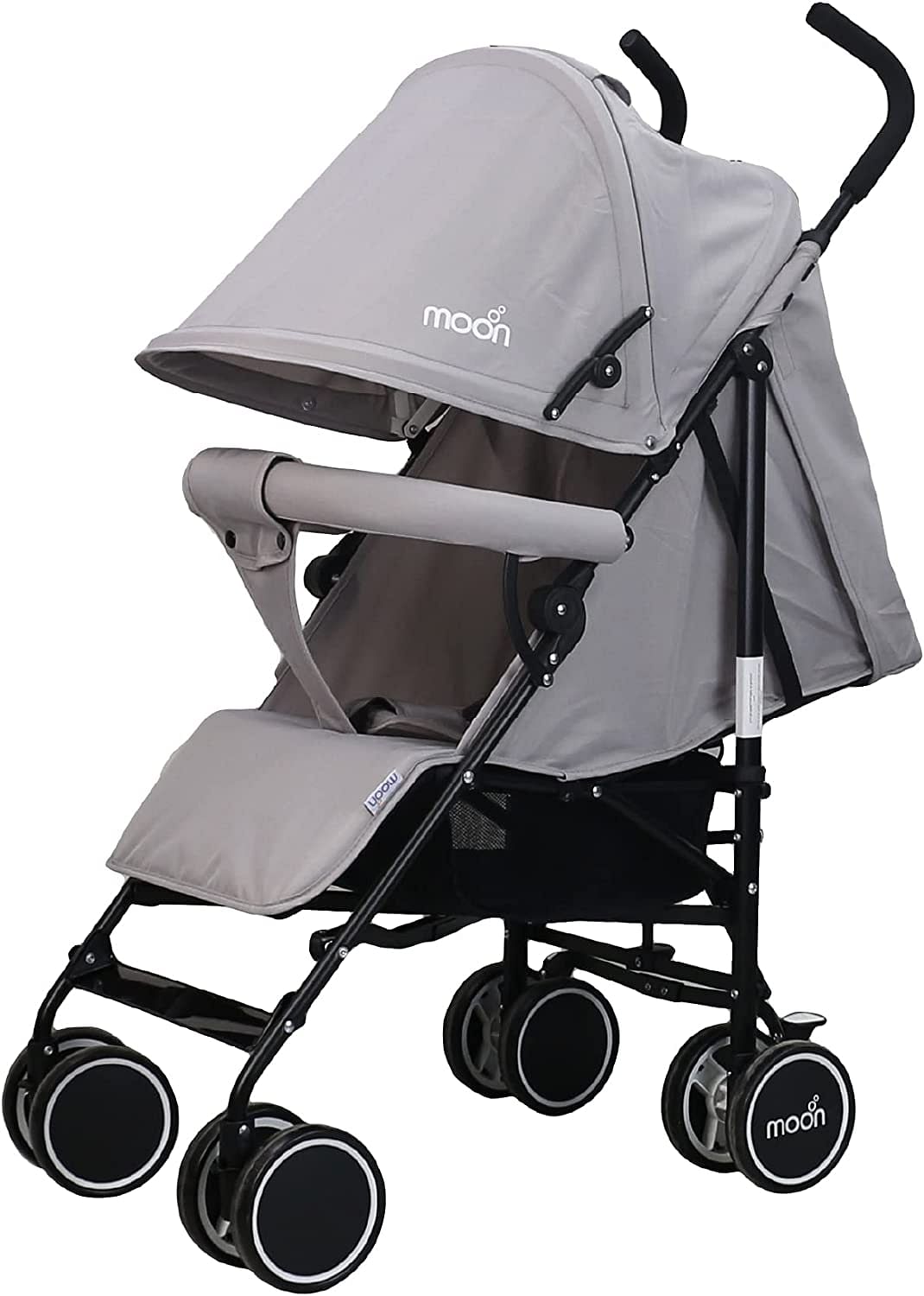 MOON Neo Plus Light Weight Travel Stroller Pushchair for Baby Kids Toddler Light Grey 1.0 Piece