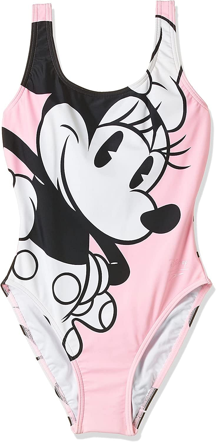 Speedo Women's Minnie Mouse Placement U-back Sweatsuit (pack of 1).