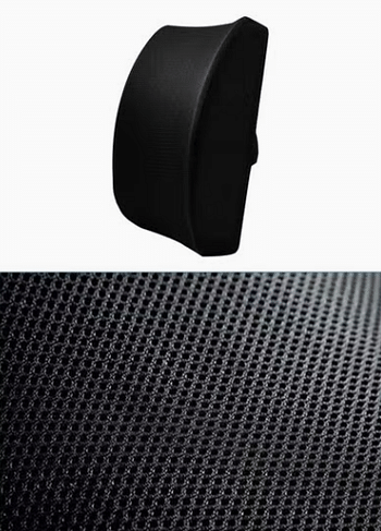 Back Support Pillow Compatible With Office Chair Anti Sweat Mesh Cover Black