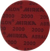 Mirka 8A-241-2000 Abralon 2000 Grit Foam Backed Velcro Hook Polishing & Buffing Discs, 6 Inch, 20 Discs