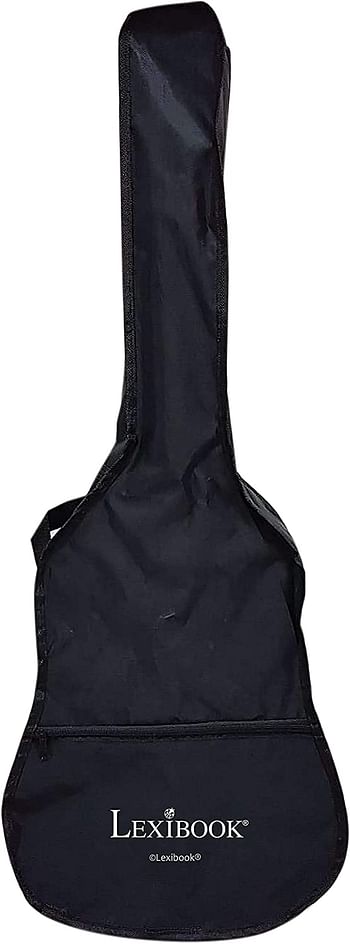 Lexibook Wooden AcoUStic Guitar, 36'', Learning Guide Included, 6 Nylon Strings, Carry Bag Included K2200 - Wood/Black