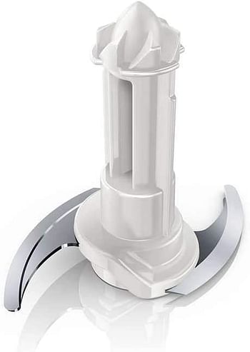 Philips Daily Chopper White - HR1393/01: 450W, stainless steel blade, 500 ml plastic bowl