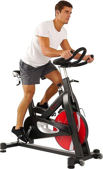 Sunny Health & Fitness Unisex Adult Sf-B1714 Evolution Pro Magnetic Belt Drive Indoor Cycling Bike - Black One Size