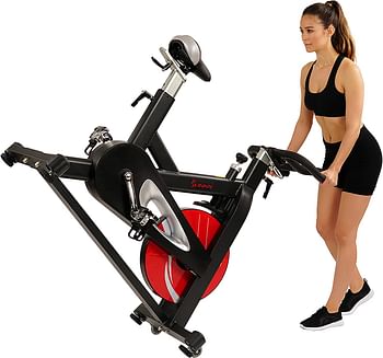 Sunny Health & Fitness Unisex Adult Sf-B1714 Evolution Pro Magnetic Belt Drive Indoor Cycling Bike - Black One Size