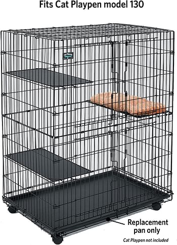 Midwest Homes for Pets 142PAN Replacement Pan for Midwest Cat Cage, 34.5 x 22.5 x 1.125