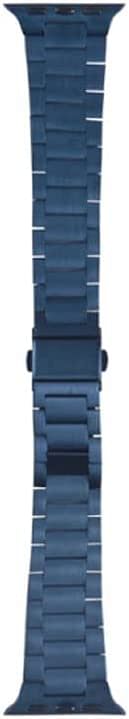 WIWU Unisex Ultra Thin Steel Belt Three Beads Watchband for iWatch, 38-40mm, Blue