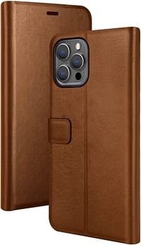 Viva Madrid Finura Synthetic Leather Case For Apple Iphone 13 Pro Max (6.7 Inches) - Brown