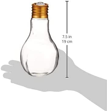 Harmony 2724623306803 Glass Jar with Lid, 400 ml, Bulb Shape