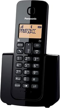 Panasonic Digital Cordless Phone with Caller ID Single Handset KX TGB110UE1, Black