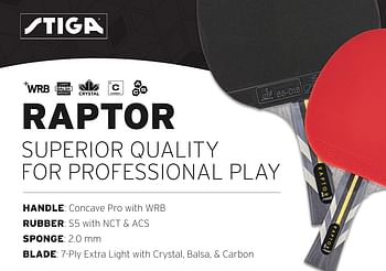 Stiga Raptor Table Tennis Racket