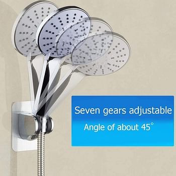 SHOWAY Shower Head Holder, Adhesive Handheld Shower Holder NO Drilling Wall Mount Bracket, Bathroom Installation & Mounting Kits Waterproof and Adjustable…