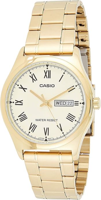 Casio MTP-V006G-9BUDF Stainless Steel Men's Watch Gold Dial