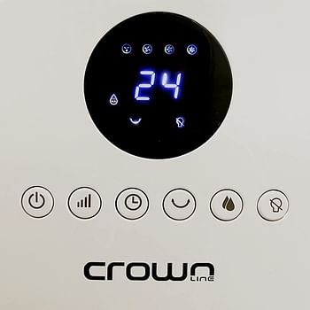 Crownline AC-250 Air Cooler w/ RC|Air Volume 300m³/h, 4.5L Water capacity|White"Min