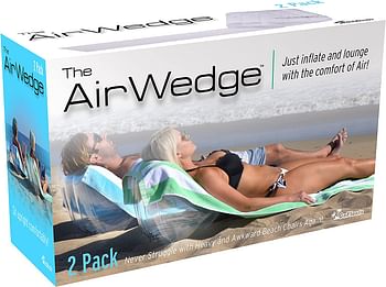 Gosports Aw-02 Airwedge Inflatable Beach Chair - Relax With The Comfort Of Air (2-Pack)