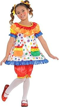 Amscan 840616-55 Colorful Clown DFress Costume, 1 Pc