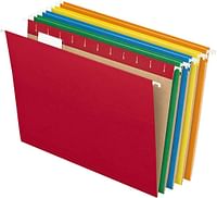 مجلدات للملفات من بيندافيلكس، مناسبة لحجم الورق القياسي، بالوان متنوعة، علامات قابلة للتعديل 1/5، 25 مجلد في كل صندوق (81663)