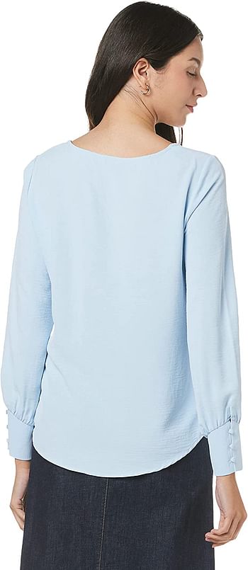 بلوزة اونلميت اوما بكم طويل للنساء من اونلي-/XS/Cashmere Blue