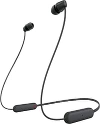 Sony WI C100 Wireless in Ear Bluetooth Headphones with Built in Microphone WIC100/B, WI-C100- Small - Black