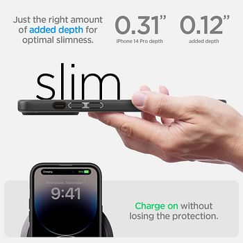 Spigen Ultra Hybrid designed for iPhone 14 Pro case cover - Matte Black