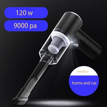 Handheld Cordless Vacuum Cleaner, 120W 9000PA Super Cuction Handheld Vacuum Cleaner, Rechargeable Vehicle-Mounted Cordless Vacuum, Lightweight Dry and Wet Household/Pet/for Cars