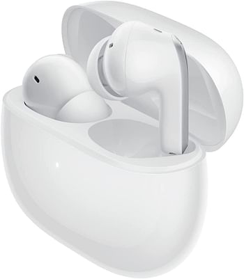 Xiaomi Redmi Buds 4 Pro Wireless Earbuds, Hi Resolution Audio, Dual Driver Speaker, Immersive Sound, Up to 43dB ANC, Dual Device Connectivity, 36h Long Battery, Fast Charging, App, IP54, White, Small