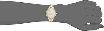 Nine West Women's Crystal Accented Bracelet Watch - Gold