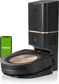 Irobot S9+ (9550) Roomba Vacuum Cleaner with Dirt Disposal - Self Release Wi-Fi Connection Smart Draw Strong Suction Corners and Edges Perfect for Pet Hair - Black