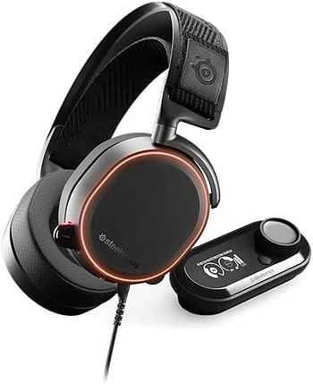 SteelSeries Arctis Pro Wireless - Gaming Headset Hi-Res Speaker Drivers Dual (2.4G & Bluetooth) Battery System For PC, PS5 and PS4 Black