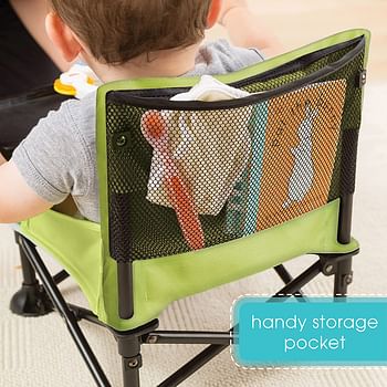 Summer Infant Pop And Sit Portable Booster, 13404, Green/Grey