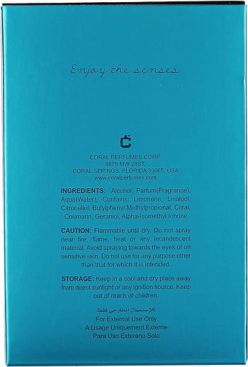 Coral Perfumes Coral Accord For Men 100ml - Eau de Parfum