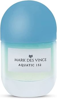 Mark Des Vince Aquatic 152 Concentrated Perfume for Men Women Long Lasting Parfum Fragrance For Unisex, 15ml