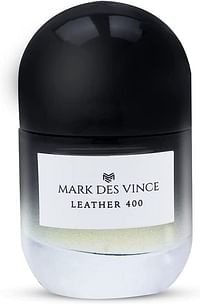 Mark Des Vince Leather 400 Concentrated Perfume for Men Women Long Lasting Parfum Fragrance For Unisex, 15ml