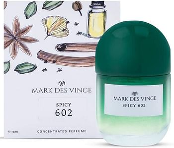 Mark Des Vince Spicy 602 Concentrated Perfume for Men Women Long Lasting Parfum Fragrance For Unisex, 15ml