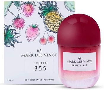 Mark Des Vince Fruity 355 Concentrated Perfume for Men Women Long Lasting Parfum Fragrance For Unisex, 15ml