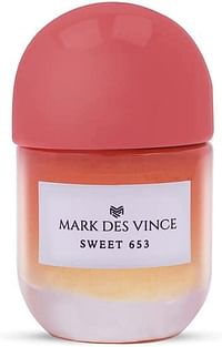 Mark Des Vince Sweet 653 Concentrated Perfume for Men Women Long Lasting Parfum Fragrance For Unisex, 15ml