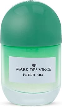 Mark Des Vince Fresh 304 Concentrated Perfume for Men Women Long Lasting Parfum Fragrance For Unisex, 15ml