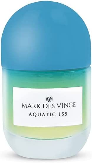 Mark Des Vince Aquatic 155 Concentrated Perfume for Men Women Long Lasting Parfum Fragrance For Unisex, 15ml