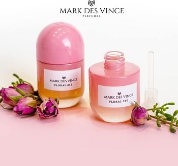 Mark Des Vince Floral 254 Concentrated Perfume for Men Women Long Lasting Parfum Fragrance For Unisex, 15ml