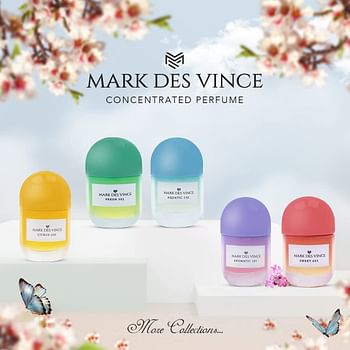 Mark Des Vince Floral 253 Concentrated Perfume for Men Women Long Lasting Parfum Fragrance For Unisex, 15ml
