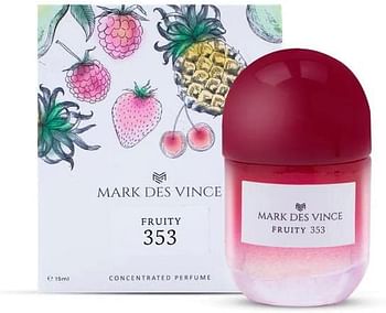 Mark Des Vince Fruity 353 Concentrated Perfume for Men Women Long Lasting Parfum Fragrance For Unisex, 15ml