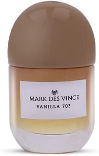 Mark Des Vince Vanilla 703 Concentrated Perfume for Men Women Long Lasting Parfum Fragrance For Unisex, 15ml