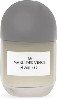 Mark Des Vince Musk 450 Concentrated Perfume for Men Women Long Lasting Parfum Fragrance For Unisex, 15ml