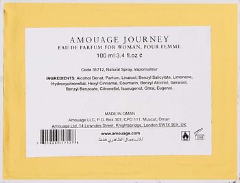 AMOUAGE Journey for Women - Eau De Parfum, 100 ml, AMODCW011