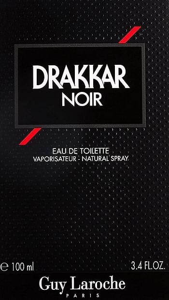 Guy Laroche Drakkar Noir Eau de Toilette Spray for Men, 3.4 Fluid Ounce