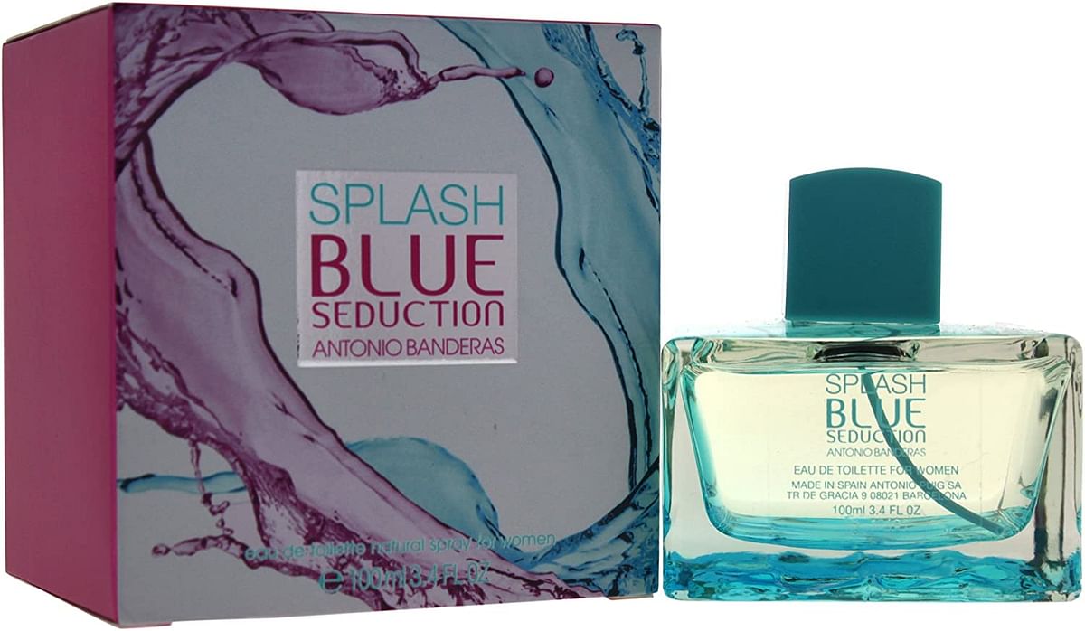 Antonio Banderas Blue Seduction Splash for Women, 3.4 oz EDT Spray