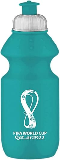 FIFA World Cup Qatar 2022 Graphic Printed Hdpe Sports Water Bottle 350ml Blue