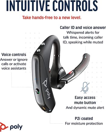 Plantronics 203500-101 Voyager 5200 Bluetooth Headset - Black