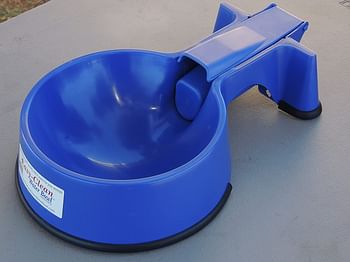 The Easy-Clean Auto-Fill Water Bowl With (5-Foot) Long Stainless Steel Hose-blue