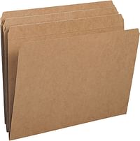 Smead File Folder, Reinforced Straight-Cut Tab, Letter Size, Kraft, 100 Per Box (10710)