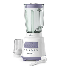 Philips Series 5000 Blender Core 700 W, 1.5 L Glass Jar, 5 Speed, Pulse With ProBlend Crush Technology HR2222/01, Lavender